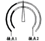 YXG-100-B,YXG-150-B防爆感應(yīng)接點壓力表調(diào)節(jié)位置3