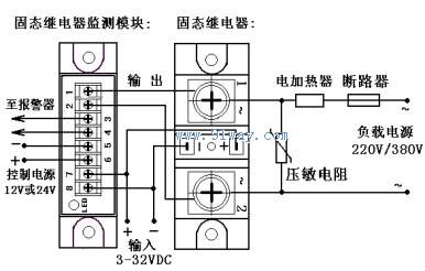 GJJM-1固態(tài)繼電器監(jiān)測(cè)模塊接線圖2