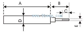 WY-DC系列位移傳感器(LVDT)外形尺寸