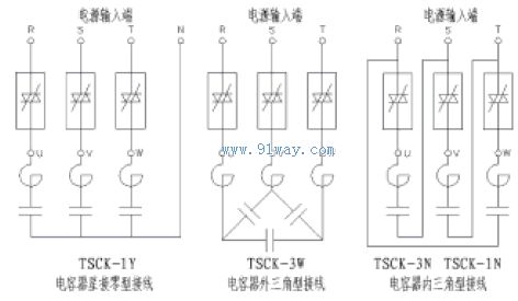 TSCK晶閘管過零投切開關(guān)接線圖
