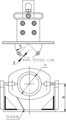 MGGH-Z型滑動支撐固定金具安裝尺寸