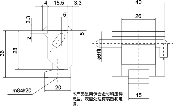 CL221-4鉸鏈外形尺寸