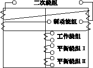 DCD-5A型差動(dòng)繼電器示意圖