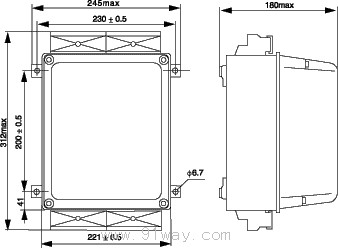 ZFB92.93(GENOP)發(fā)電機過流逆功率保護(hù)裝置外形尺寸