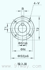 DLZ3系列電磁離合器外形尺寸2