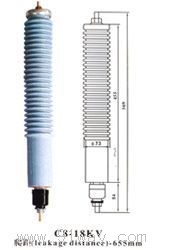 Y5W-15,Y10W-15KV瓷外套避雷器